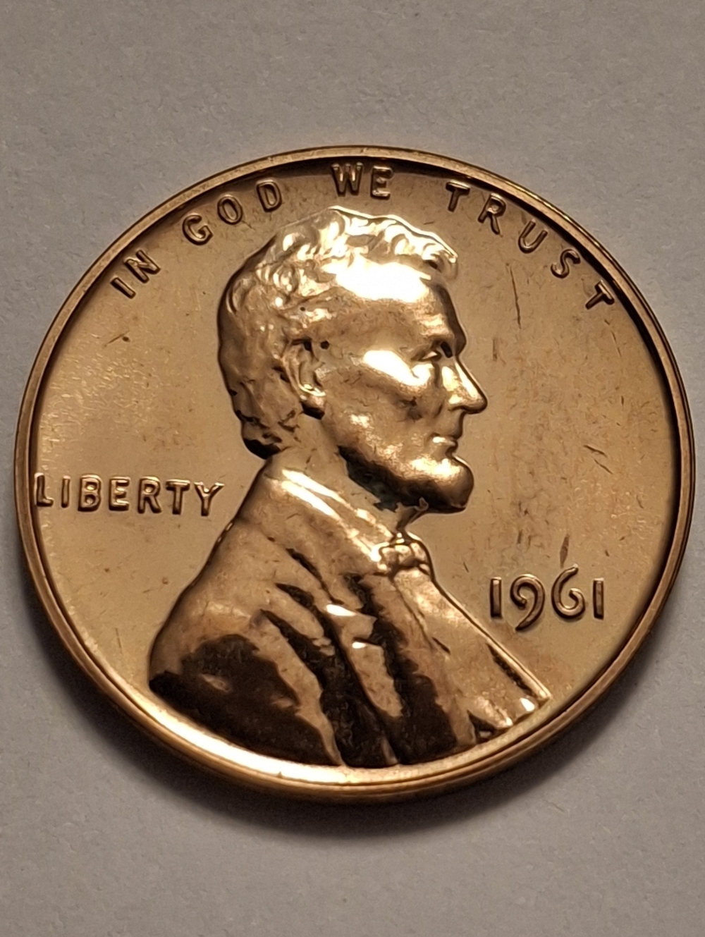 1961 Philadelphia Minted Proof Lincoln Memorial Penny